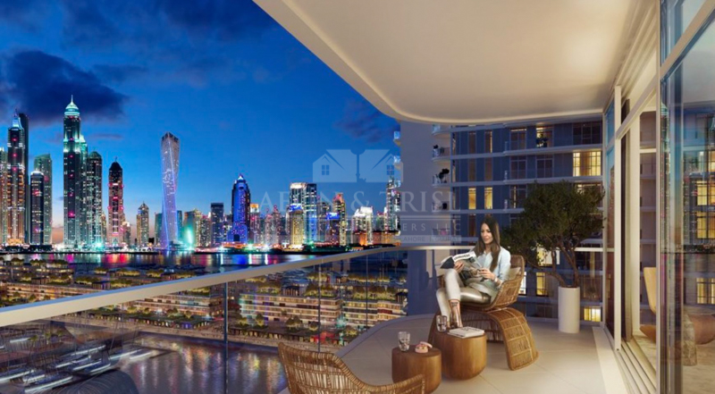 Marina Vista Tower1 | Palm facing  |  middle floor